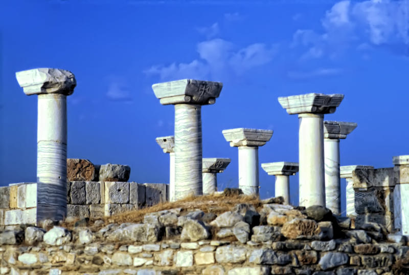 Ruins of the “Tomb of John the Apostle” at the Basilica of St. John, Ephesus, Turkey